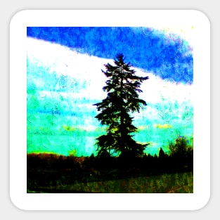 PNW Cascadia Springtime Scenery Sticker